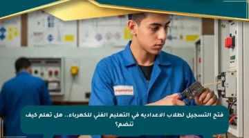 فتح التسجيل لطلاب الإعدادية في التعليم الفني للكهرباء.. هل تعلم كيف تنضم؟